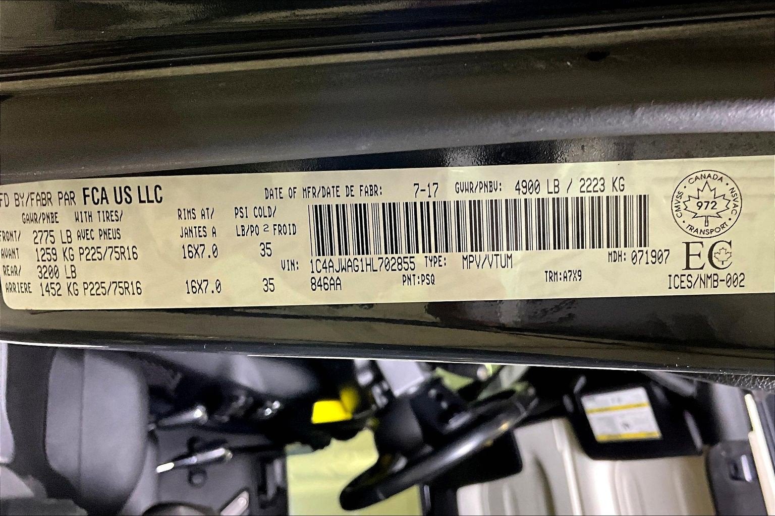 2017 Jeep Wrangler Sport