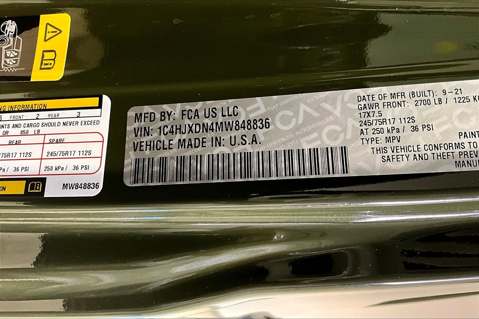 2021 Jeep Wrangler Unlimited Sport S