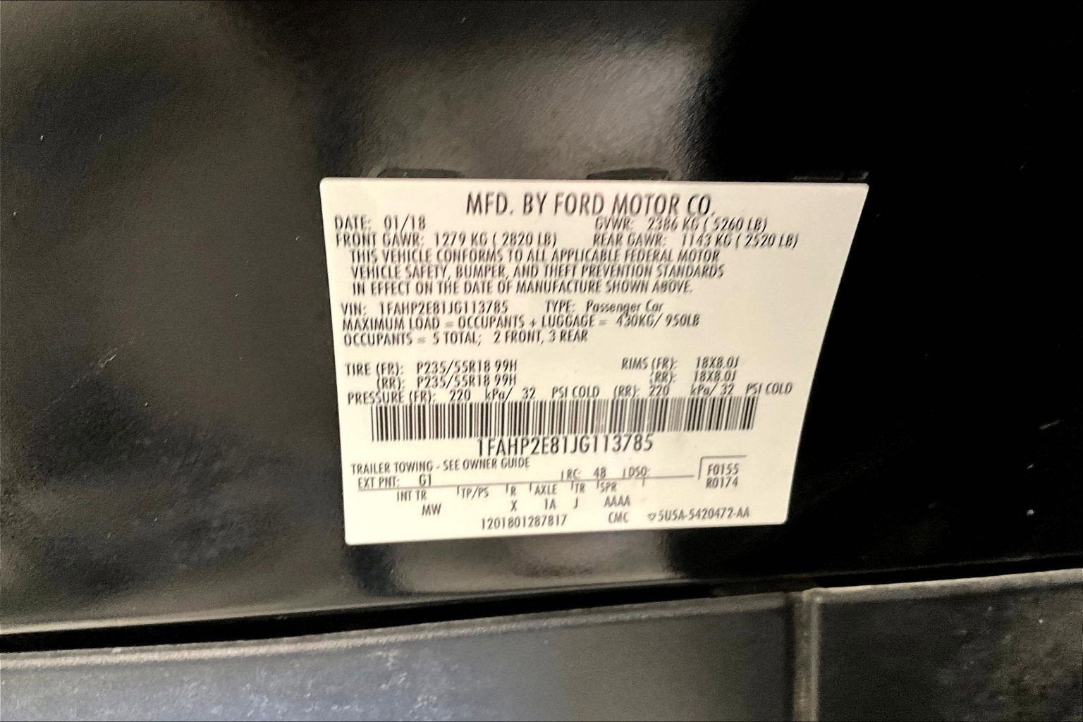 2018 Ford Taurus SEL