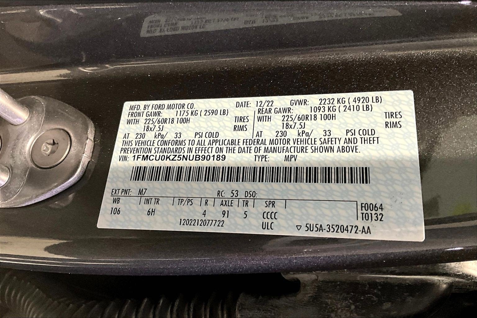 2022 Ford Escape SEL Plug-In Hybrid