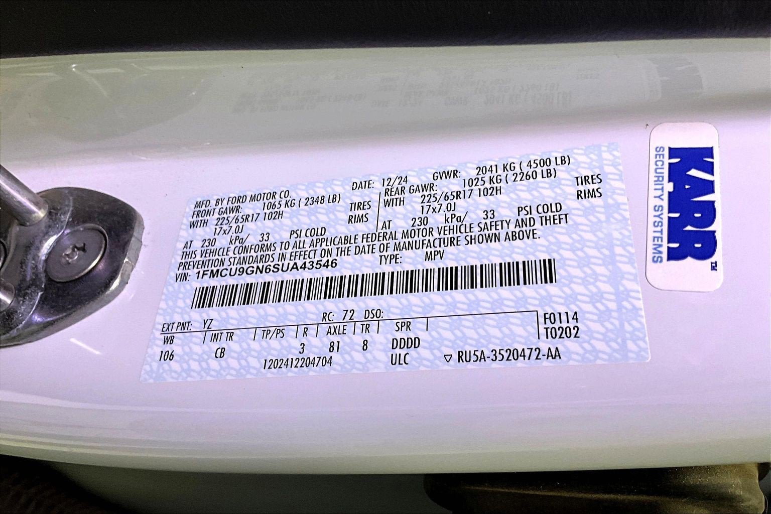 2025 Ford Escape Active