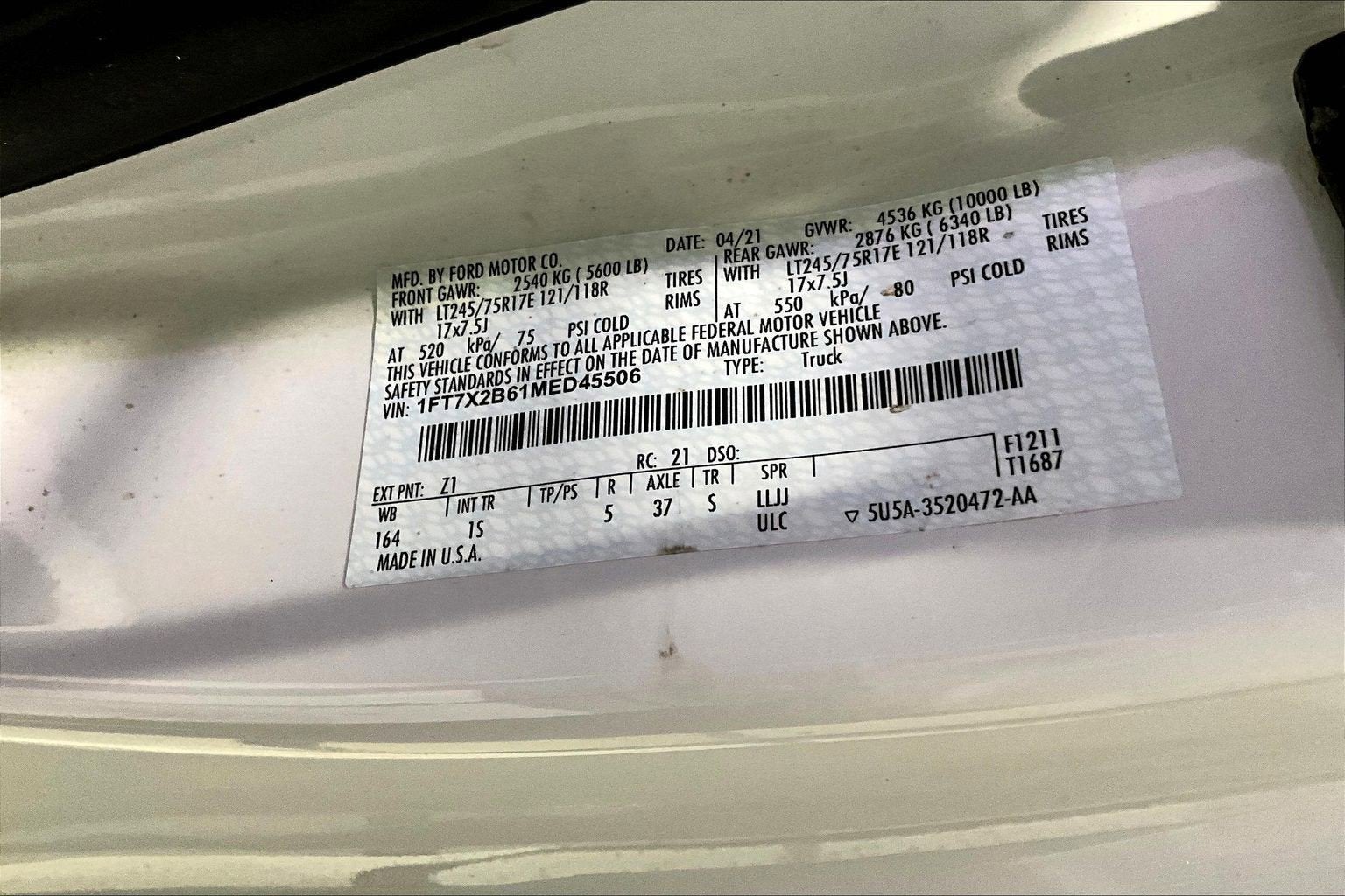 2021 Ford Super Duty F-250 SRW XL