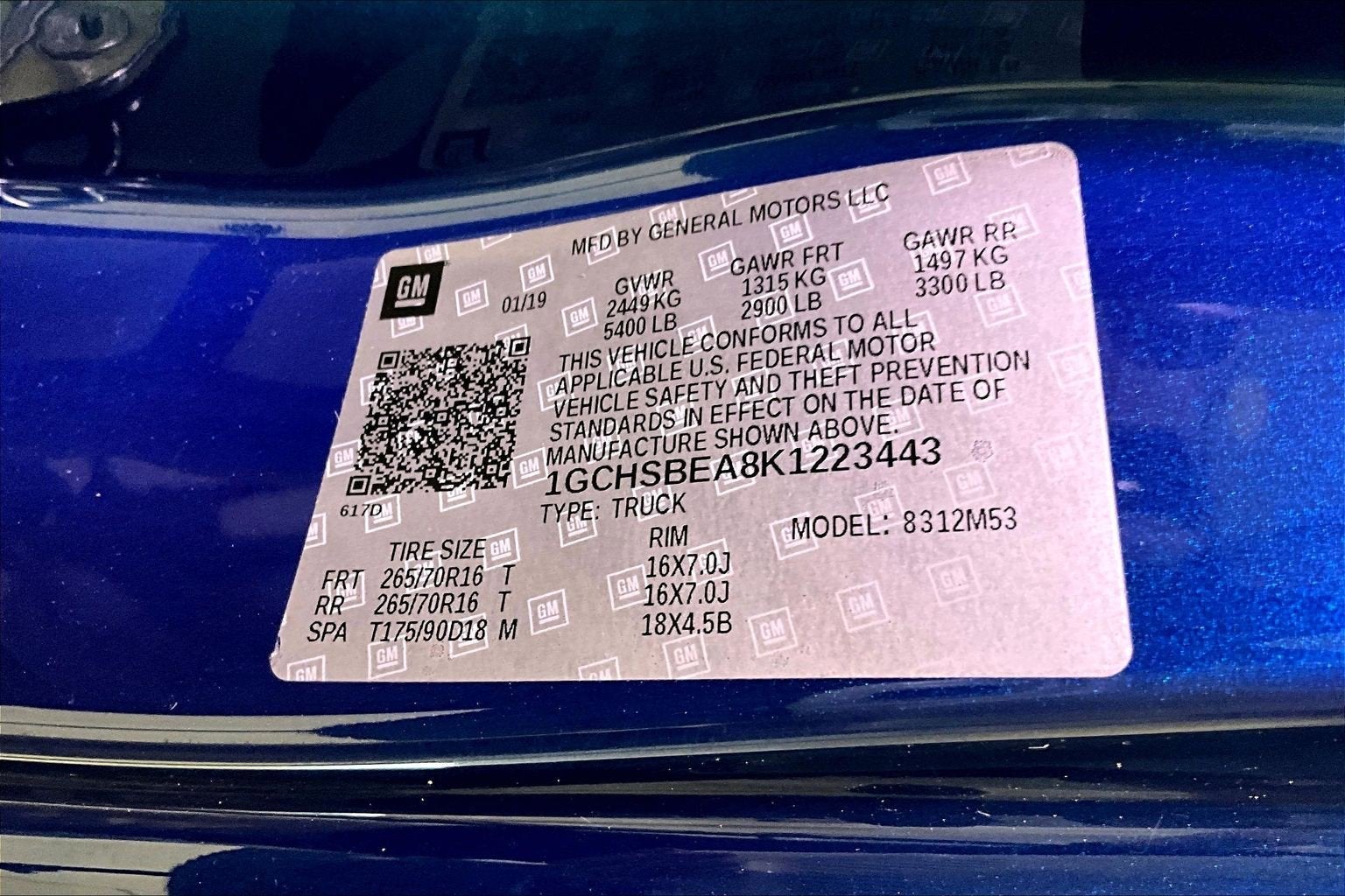 2019 Chevrolet Colorado 2WD Work Truck