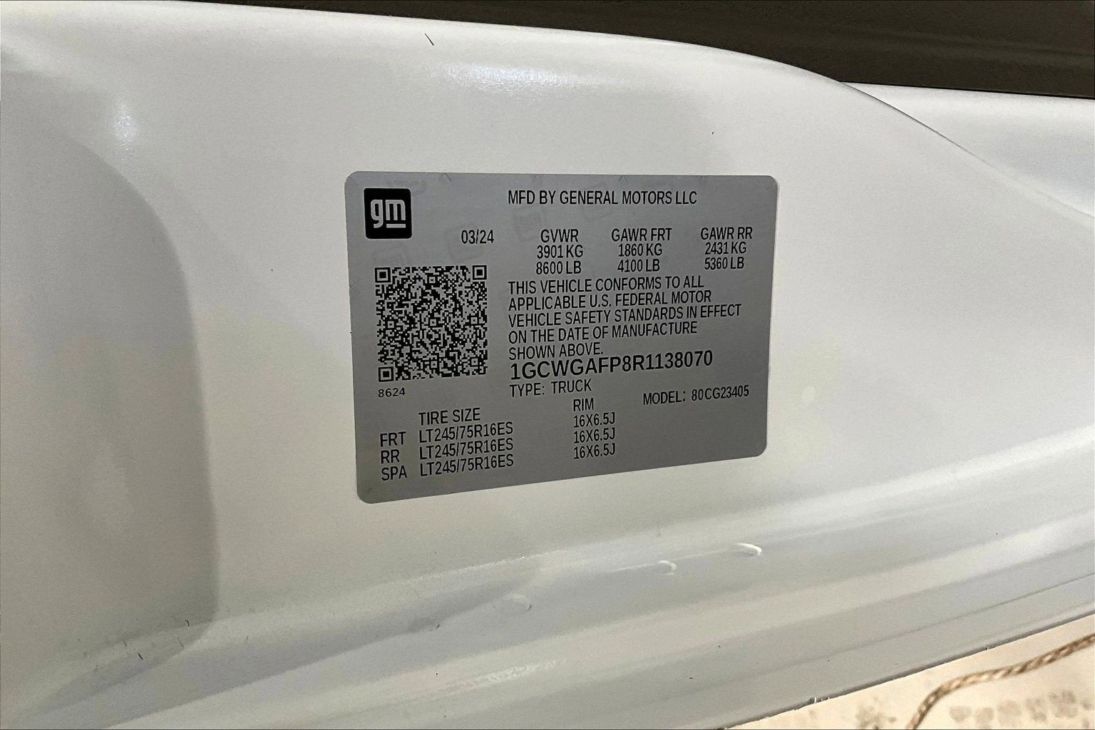 2024 Chevrolet Express Cargo Van RWD 2500