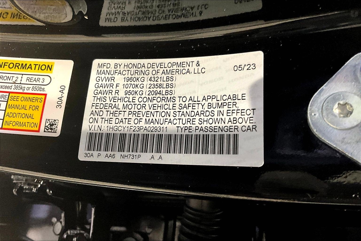 2023 Honda Accord Sedan LX