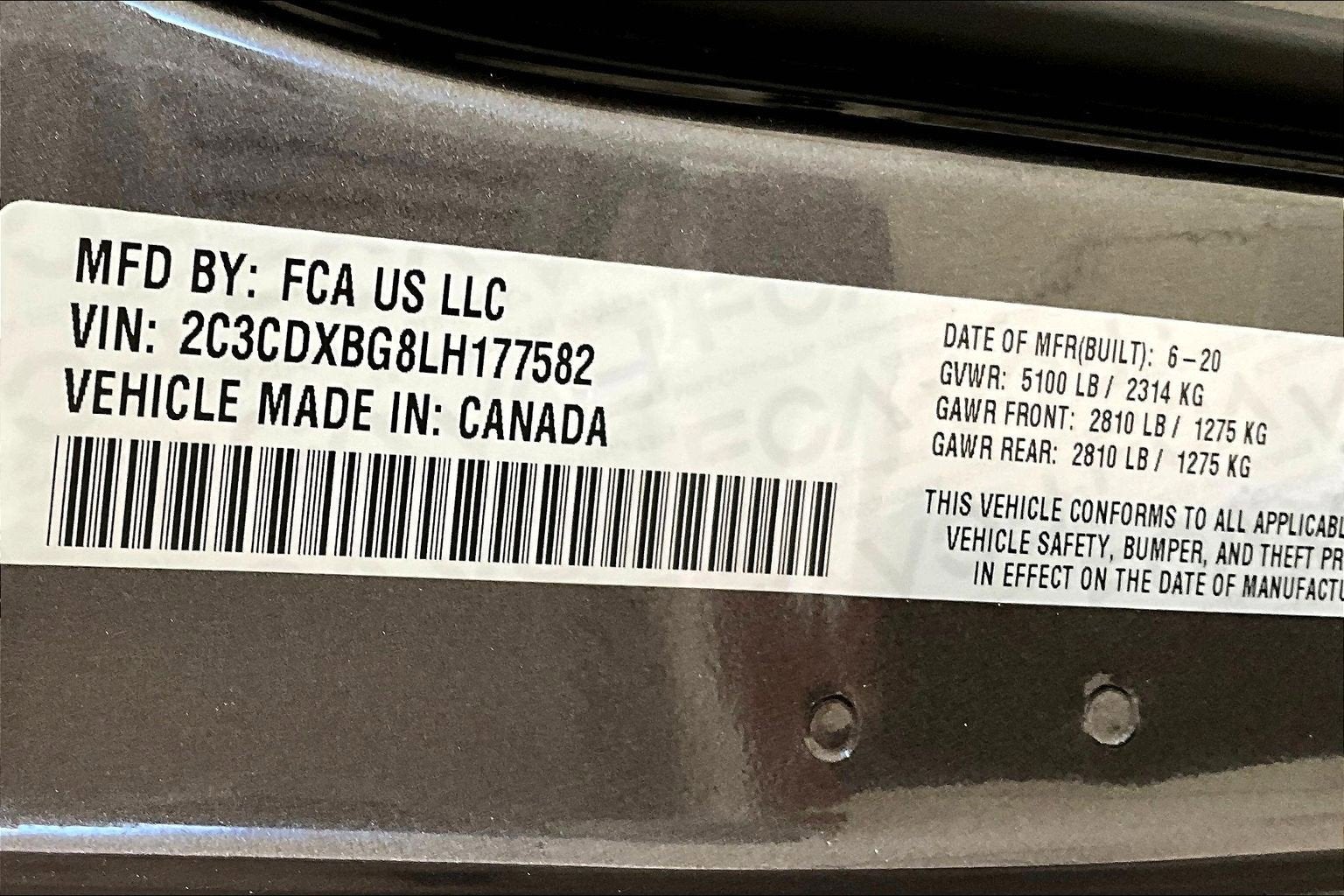 2020 Dodge Charger SXT