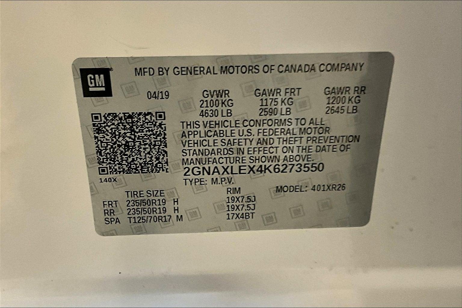 2019 Chevrolet Equinox LT