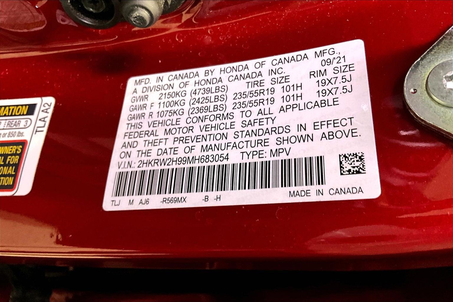 2021 Honda CR-V Touring