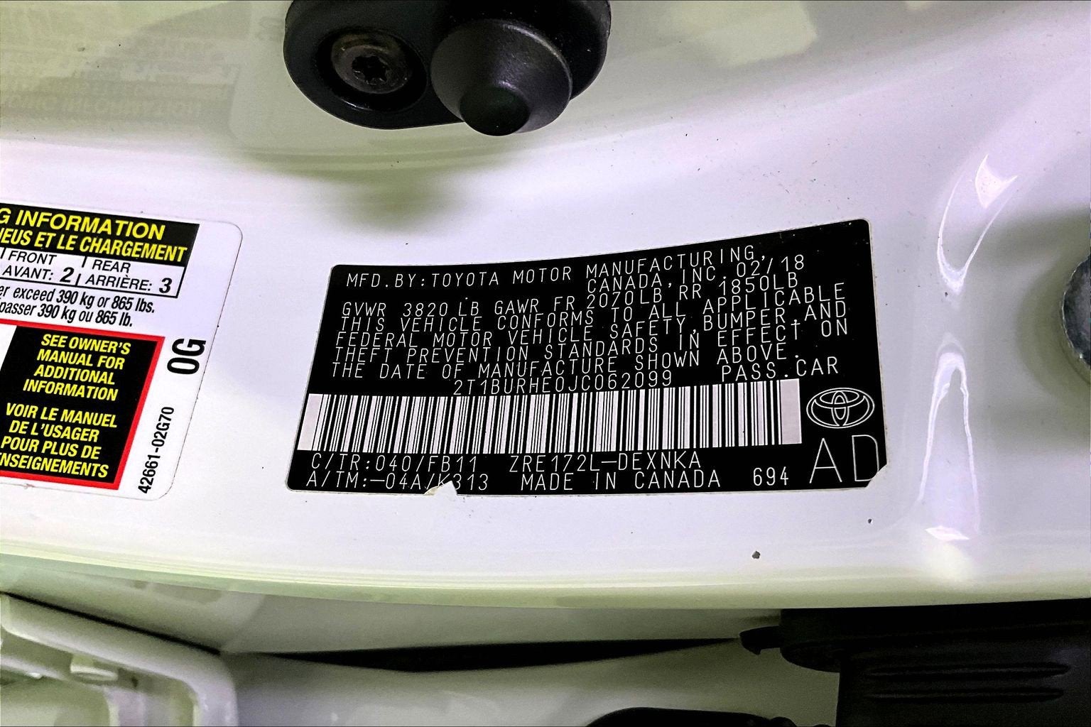 2018 Toyota Corolla LE