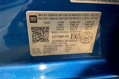 2022 GMC Sierra 1500 AT4