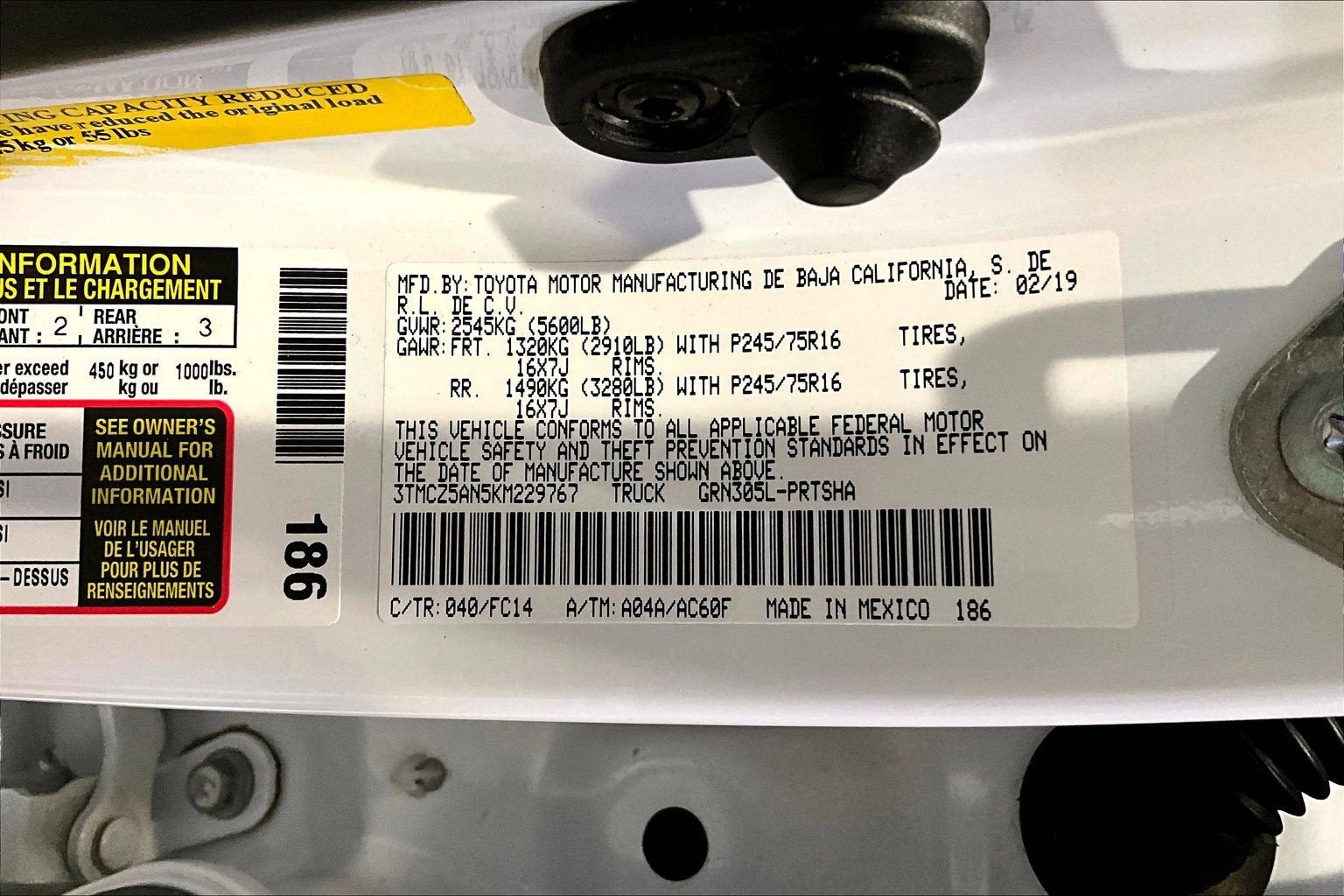 2019 Toyota Tacoma 4WD SR5