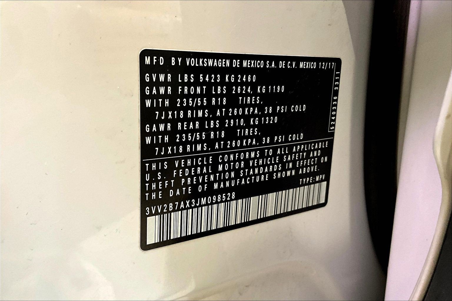 2018 Volkswagen Tiguan SEL