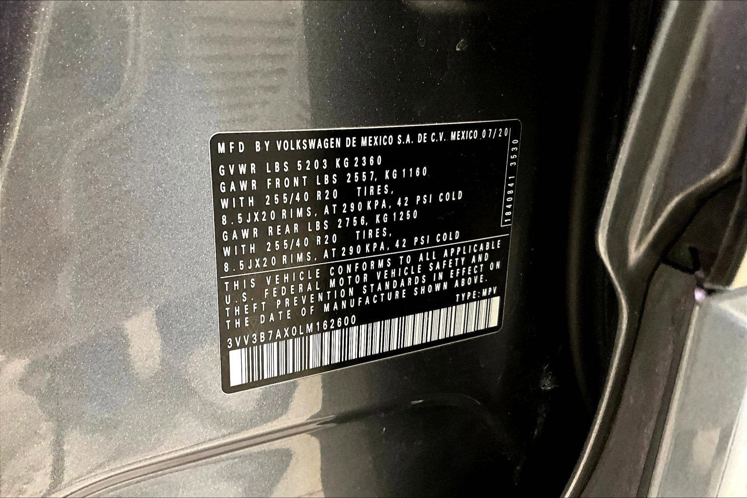 2020 Volkswagen Tiguan SE R-Line Black