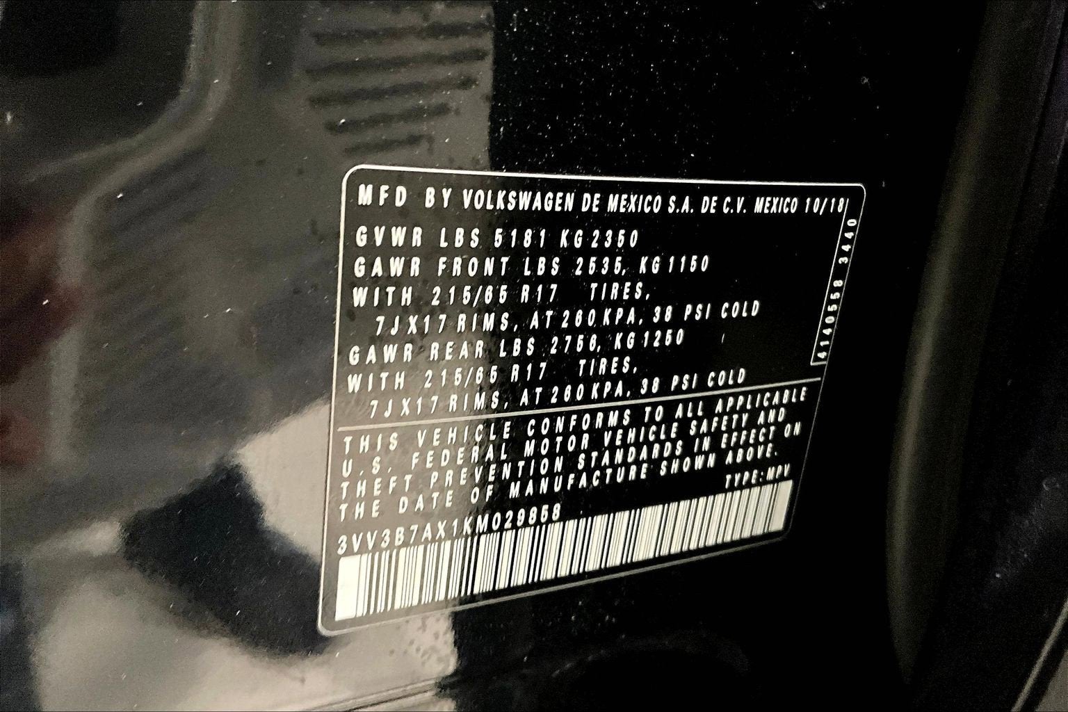 2019 Volkswagen Tiguan SE