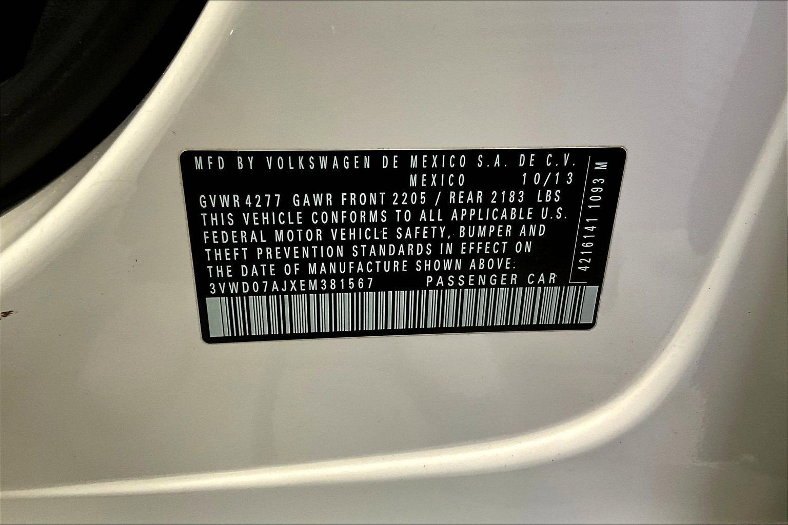 2014 Volkswagen Jetta SE