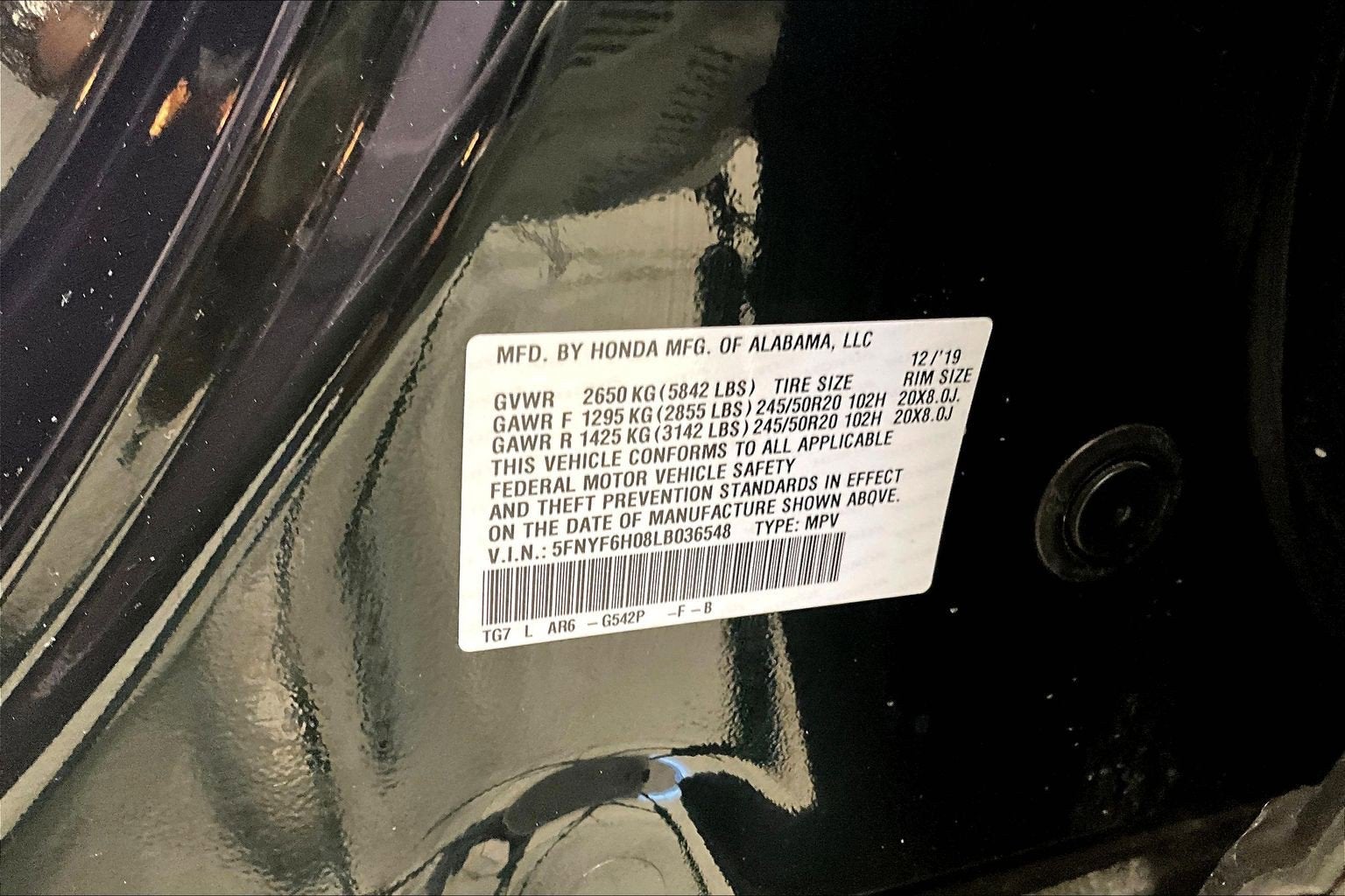 2020 Honda Pilot Elite