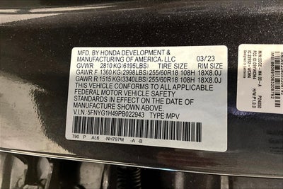 2023 Honda Pilot EX-L 8 Passenger