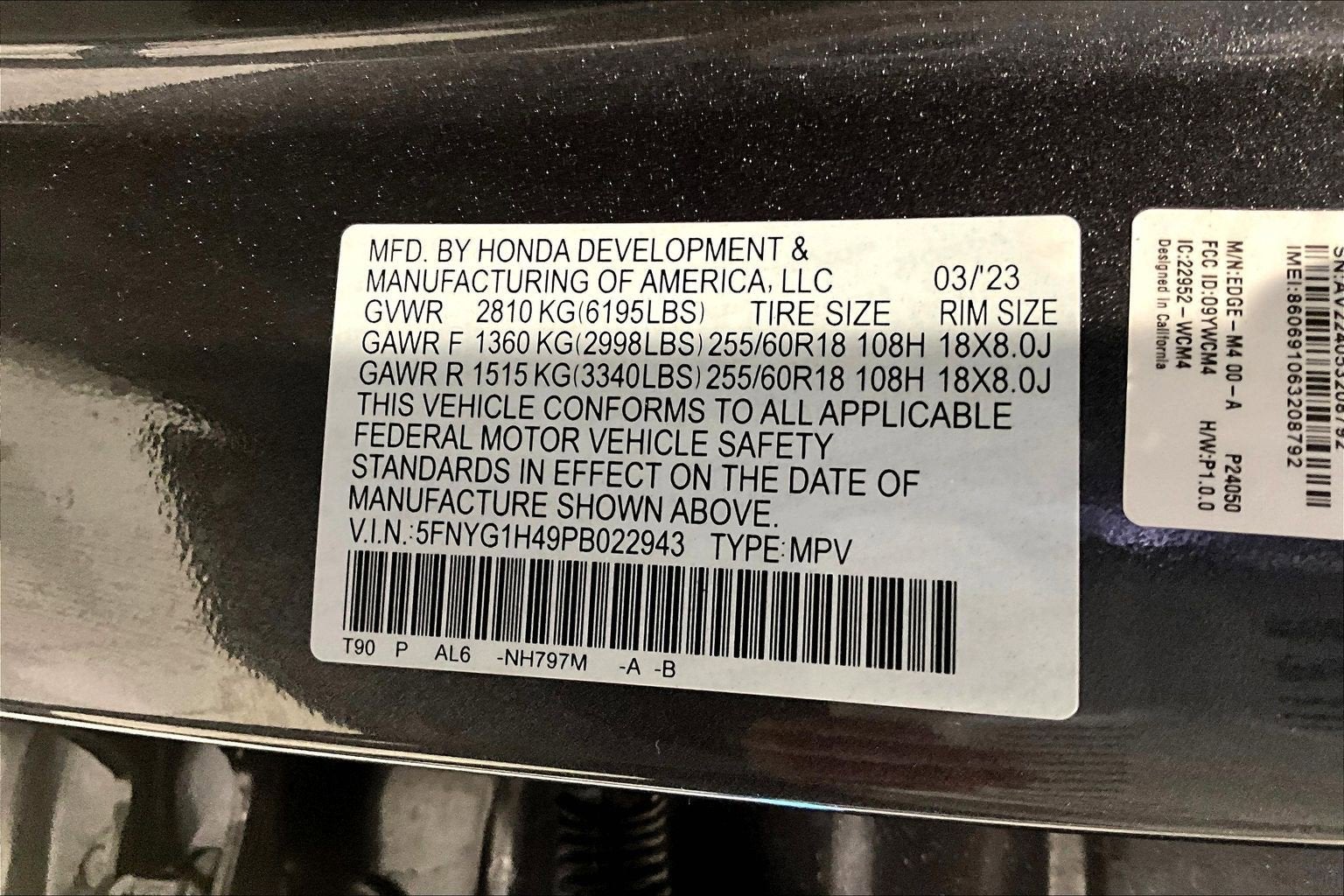 2023 Honda Pilot EX-L 8 Passenger