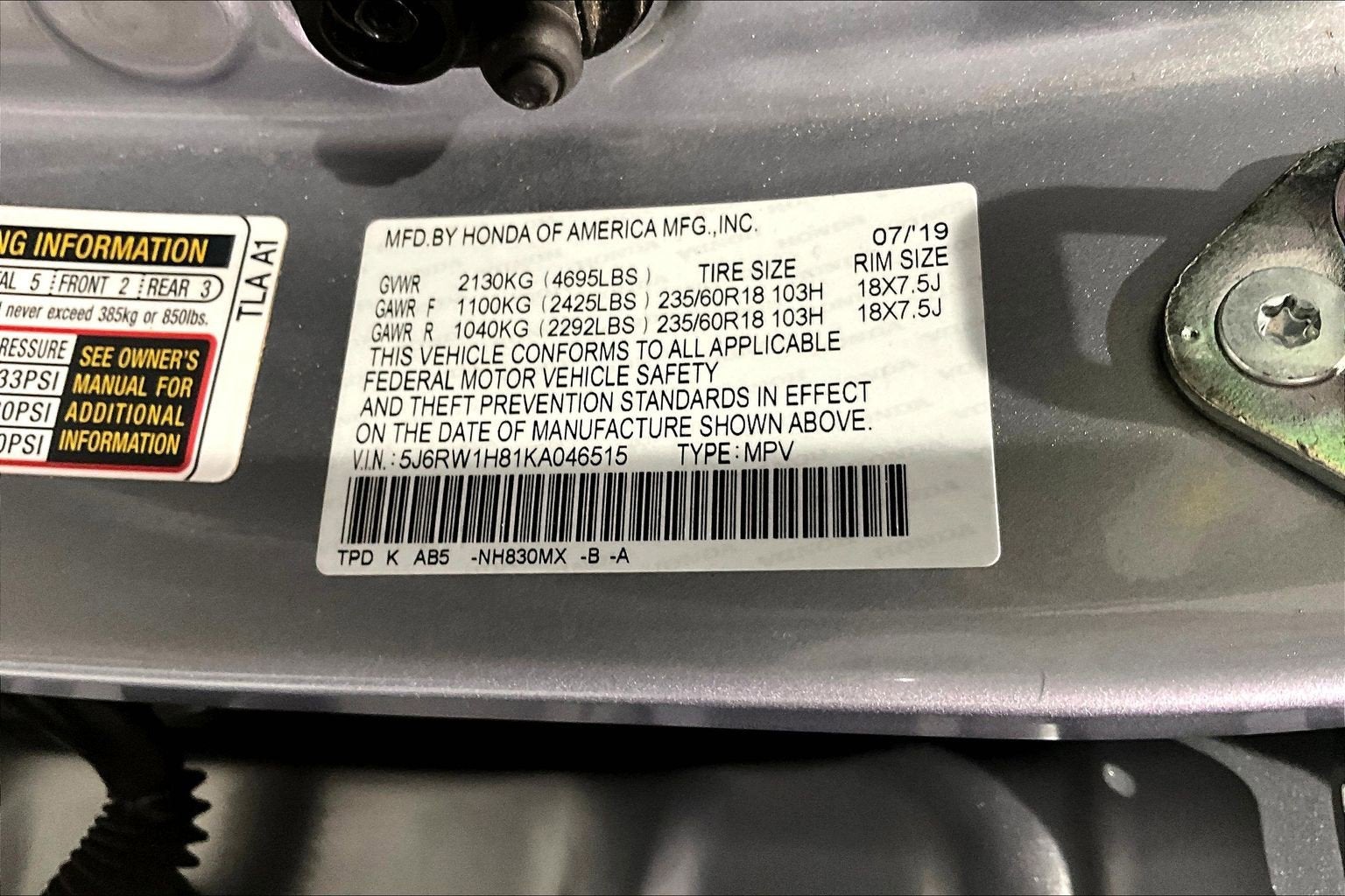 2019 Honda CR-V EX-L