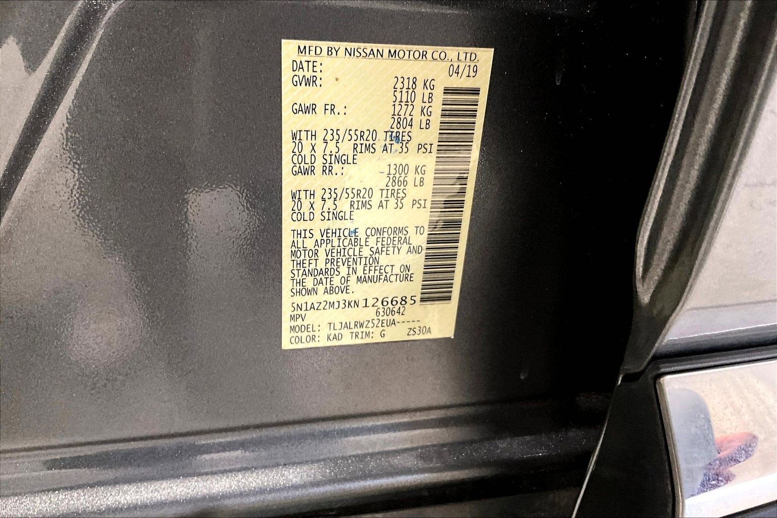 2019 Nissan Murano SL