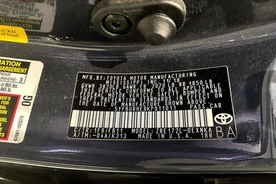 2019 Toyota Corolla LE