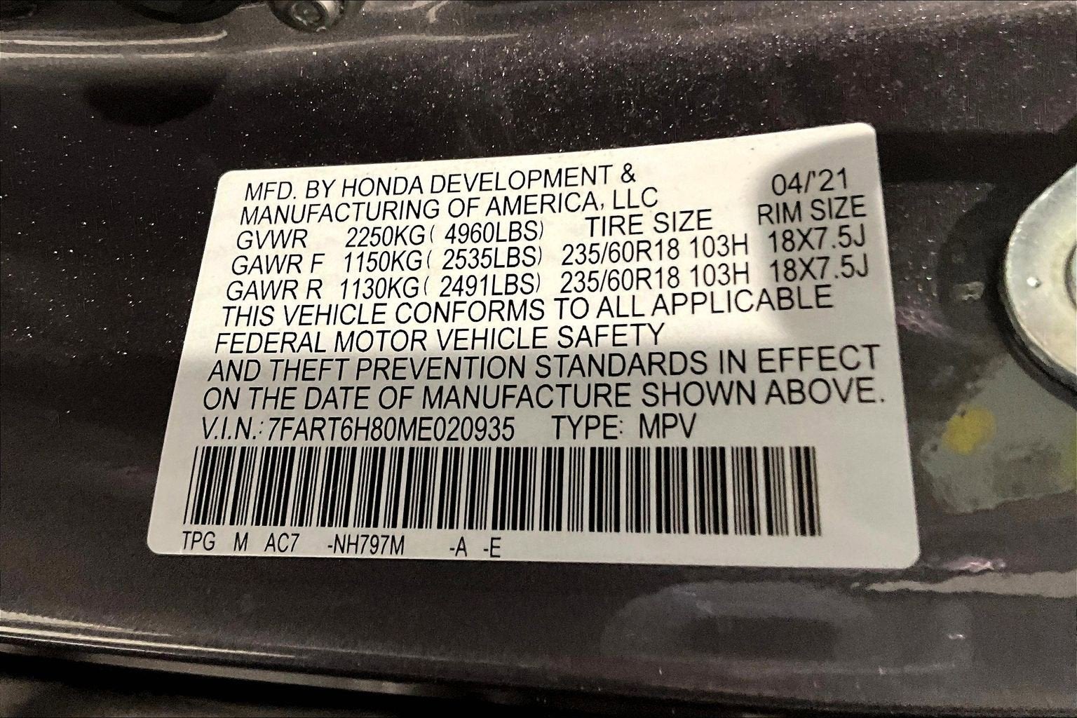 2021 Honda CR-V Hybrid EX-L