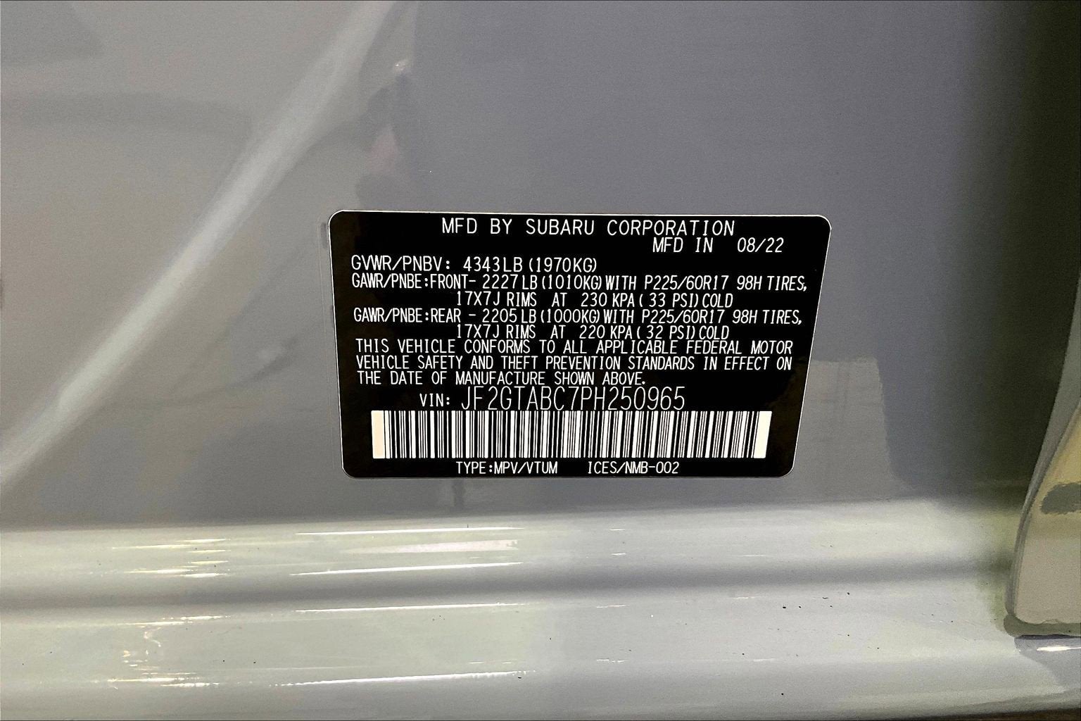 2023 Subaru Crosstrek CVT