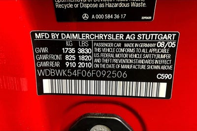 2006 Mercedes-Benz SLK 3.0L